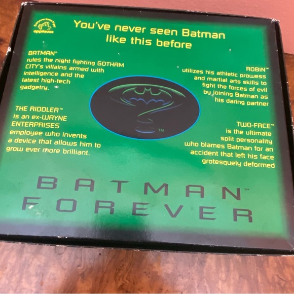 1995 Batman Forever Set of 6 Figures Batman Robin Two-Face Riddler Open Box - Picture 15 of 16